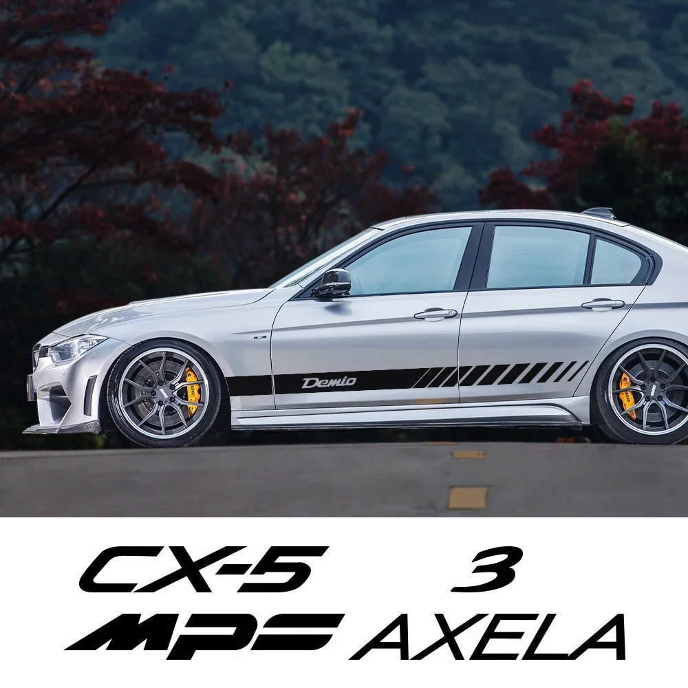 ملصقات تنورة جانبية لباب السيارة ، شارات تشذيب ، إكسسوارات تصفيف ، ديكور لمازدا ديميو ، من مللي ثانية ، Axela Atenza 3 ، 6 MS ، 2 MS