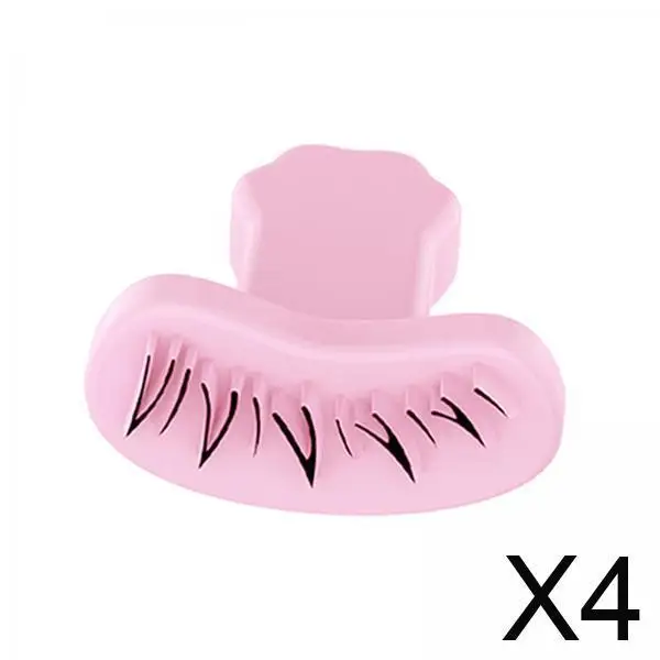 Herramienta de sellos de pestañas inferiores, delineador de ojos de silicona negro, plantilla de práctica para maquillaje profesional