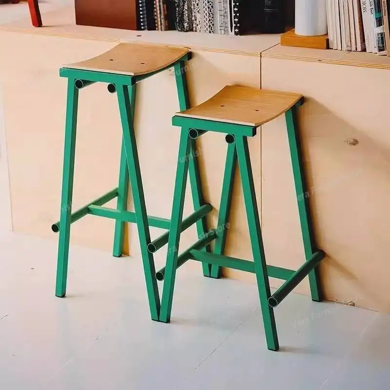 

Design Industrial Bar Chair Minimalist Rustic Barstool Counter Bar Chair Foldable Modern Sillas Altas Para Barra Furniture
