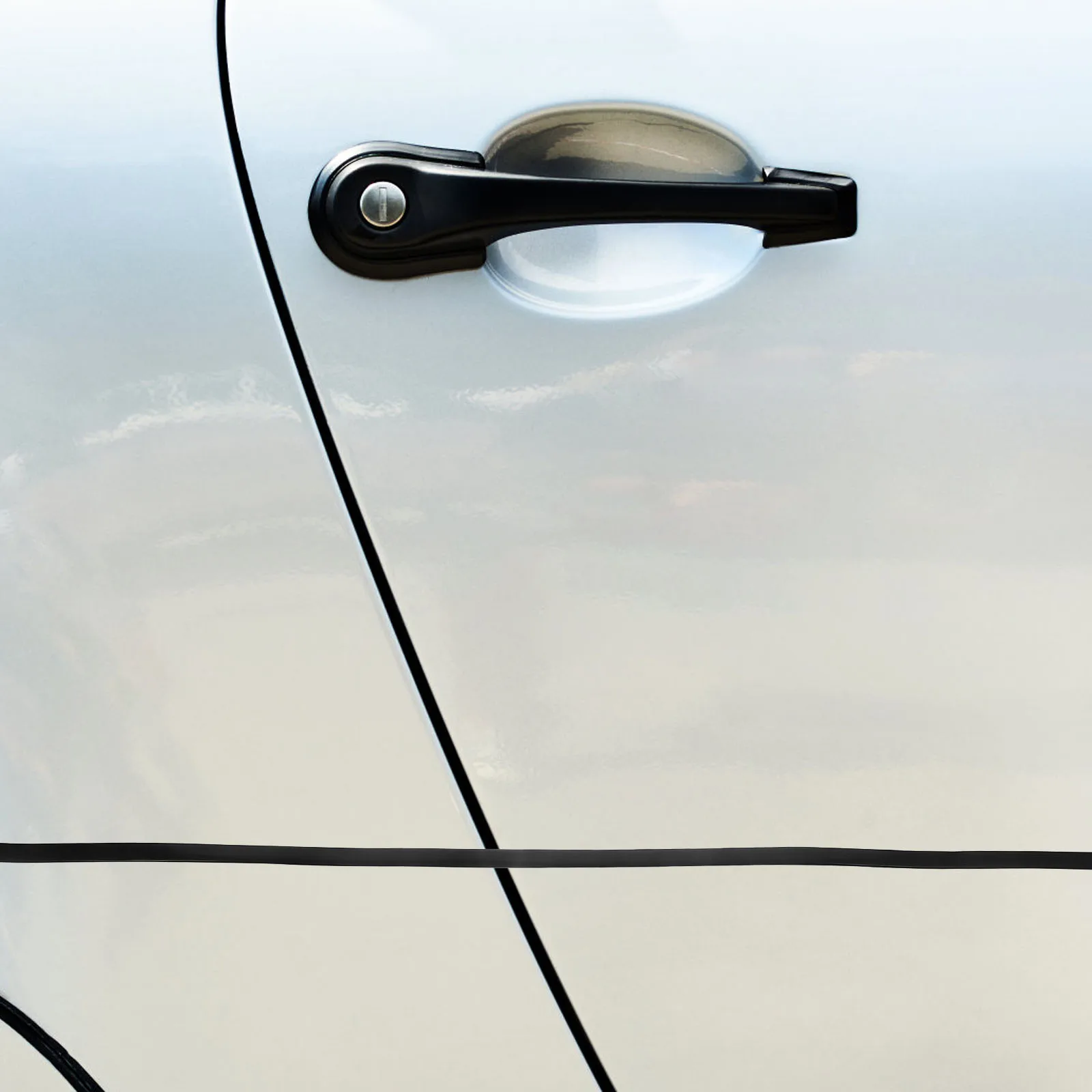 

2pcs Automotive Edge Trim Car Door Protector Edge Guards Self Adhesive Rubber Strip Durable Scratch Resistant Weatherproof Car