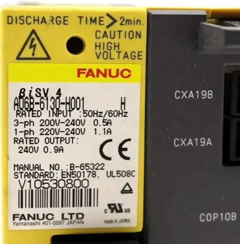 

A06B-6130-H001 New Fanuc Servo Driver IN STOCK Fast ship