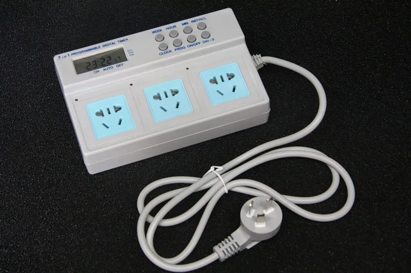 1PCS 3680W Timer for Aquarium Wave Maker Lights Programmable 220V/16A plug base