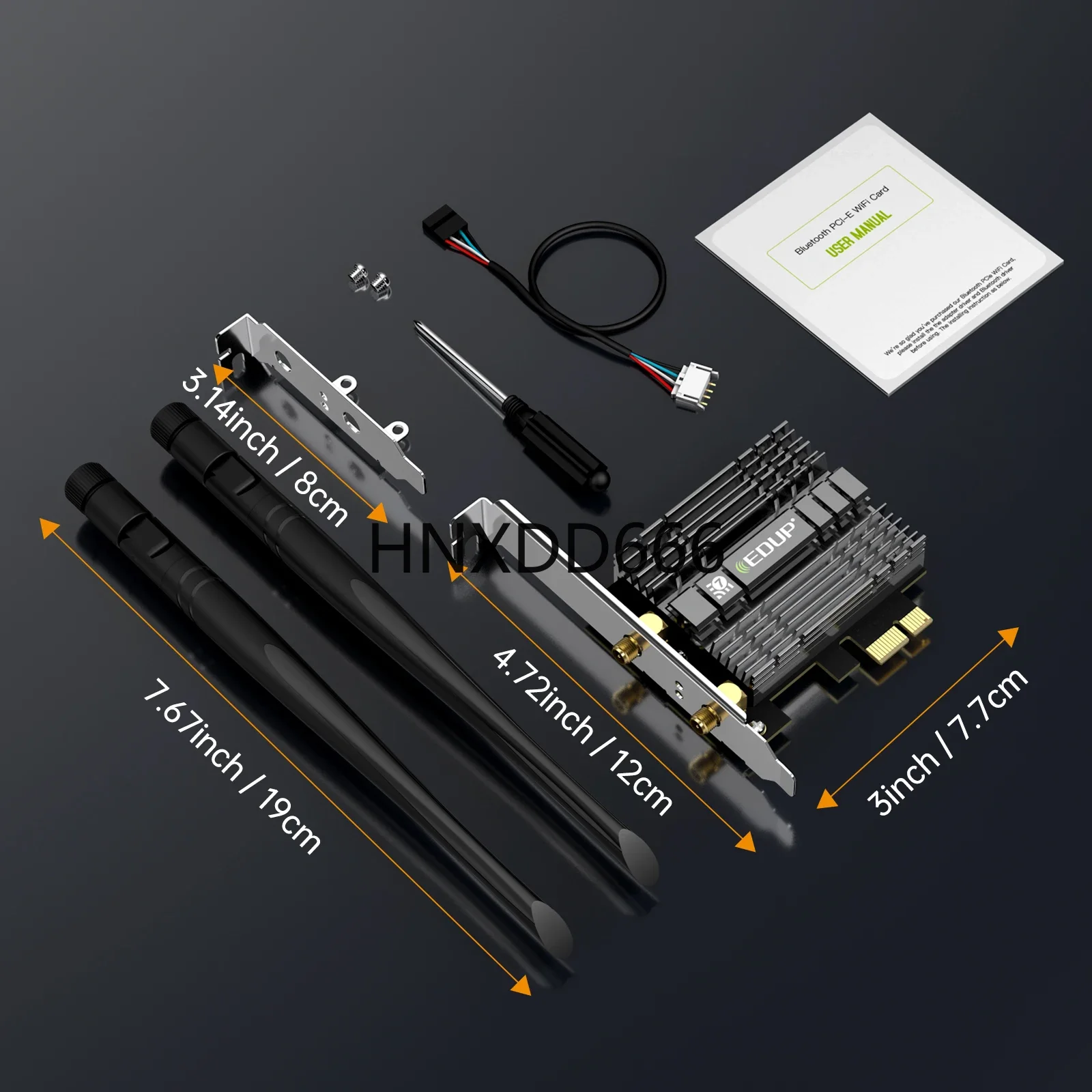 802.11be 8774Mbps Highly Integrated PCIe Wifi 7 Wireless Adapter