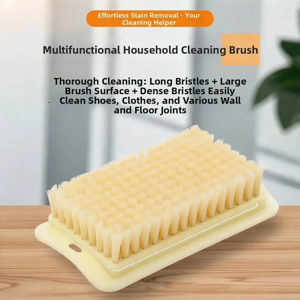 Gentle Soft Bristle Hand Wash Brush Multi-Purpose Scrub Design Laundry Brush Non-Damaging Stain Remover Brush For Fabric Care