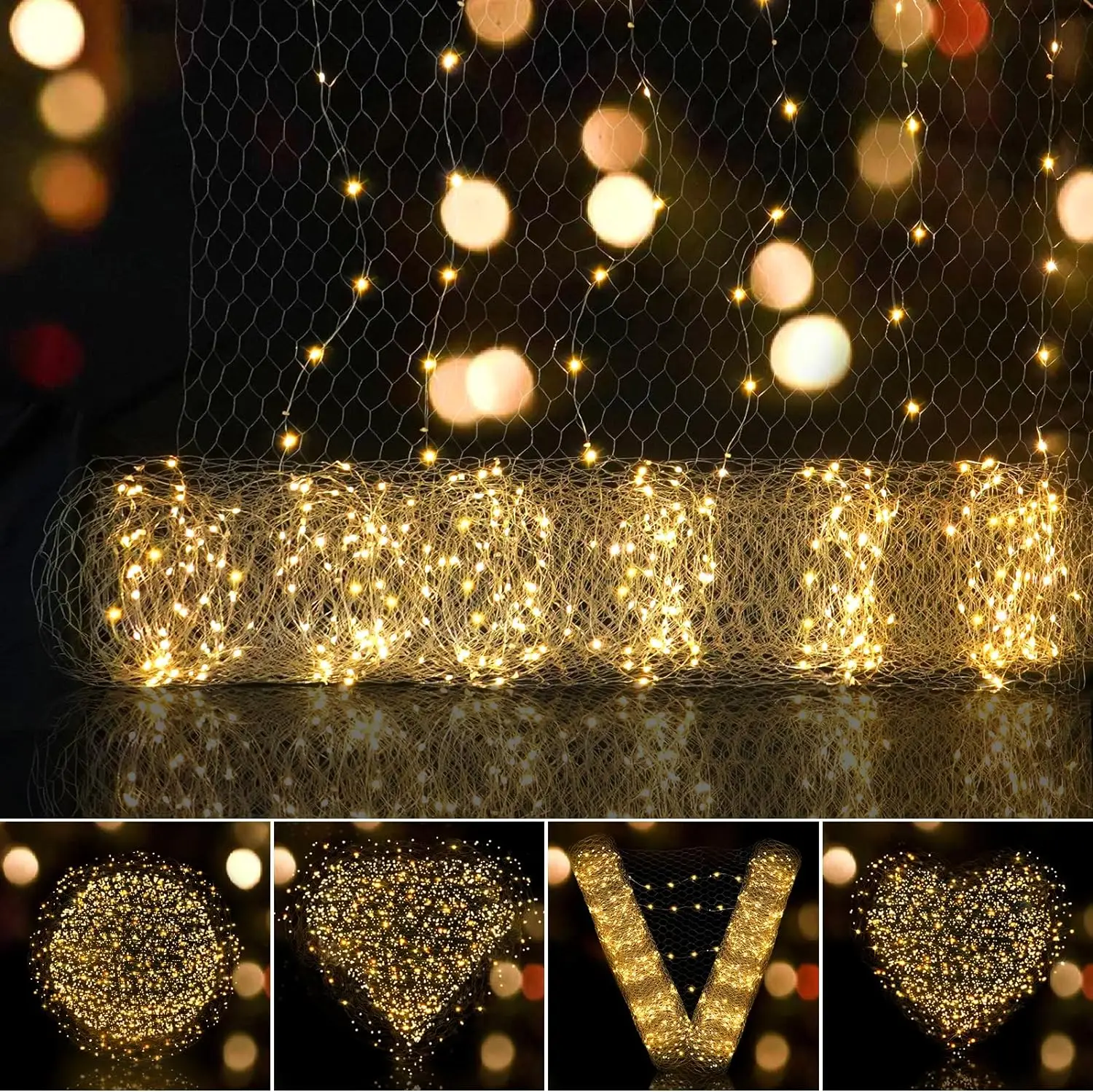 F2 Wedding Net LED String Lights 1x5/10m Roll Festival Party Hotel Ceiling Fairy Light Decorat DIY Meshes Starry Sky Rice Lamp