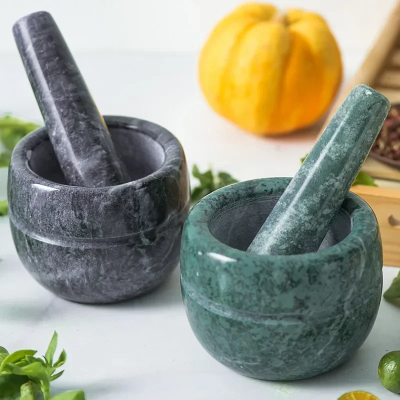 

v Natural Stone Durable Mortar With Pestle Multipurpose Salt Pepper Mill Garlic Crusher Mincer Grain Herb Spice Grinder