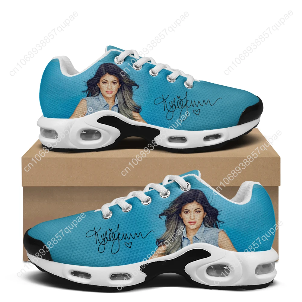 Kylie Jenner Air Cushion Sneakers Actor Model Men Women Teenager Lightweight Sports High Quality Custom Leisure Mesh Sneaker