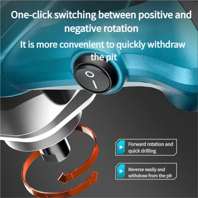 สําหรับMakita 18Vแบตเตอรี่FWD/REVแบบพกพามือถือไฟฟ้าปูนผสม,6-Speed Heavy Dutyสําหรับคอนกรีต,ปูนปลาสเตอร์,สี,thinset