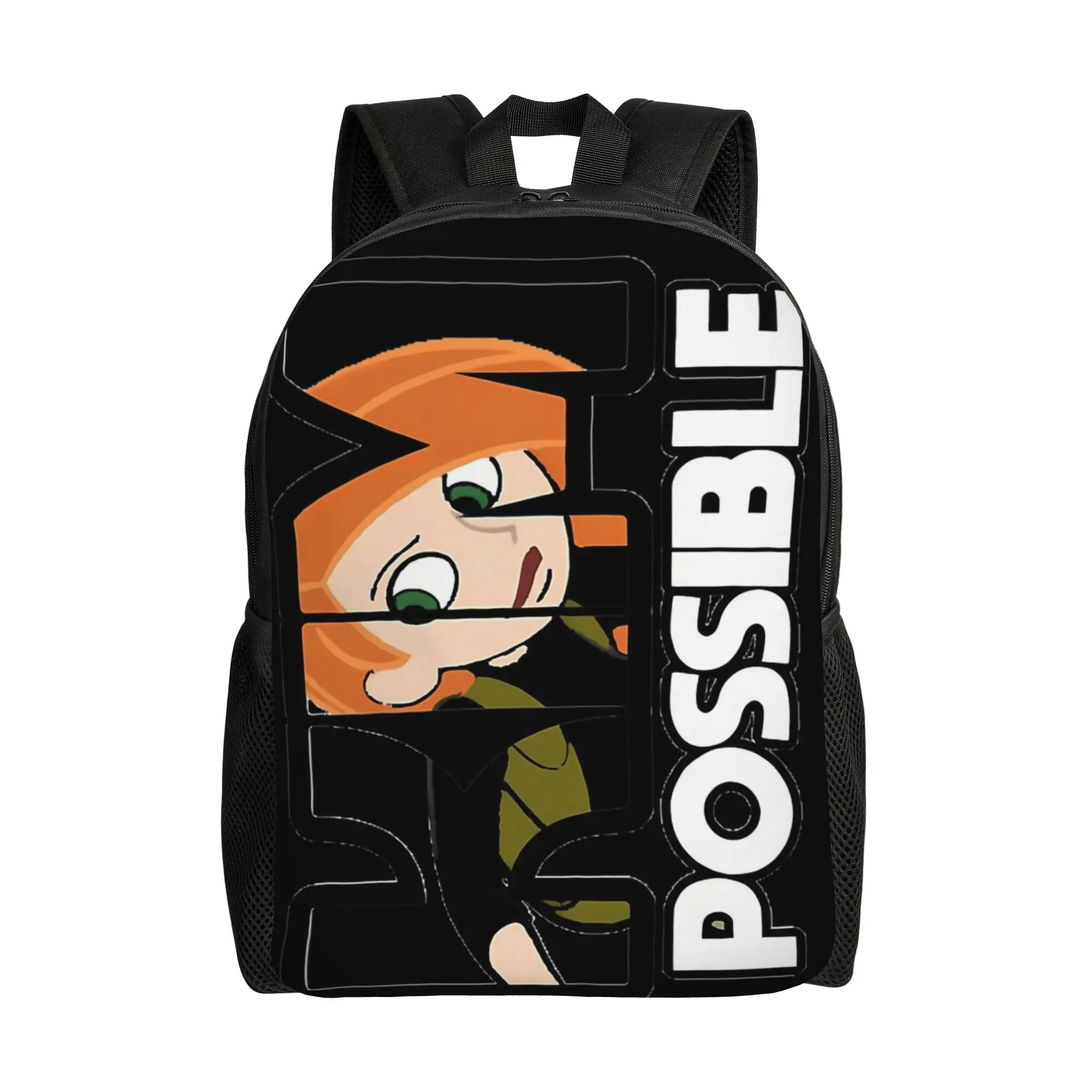 

1Piece Spy Kim New School Year Laptop Bag Kim Possible For Men Women Backpack
