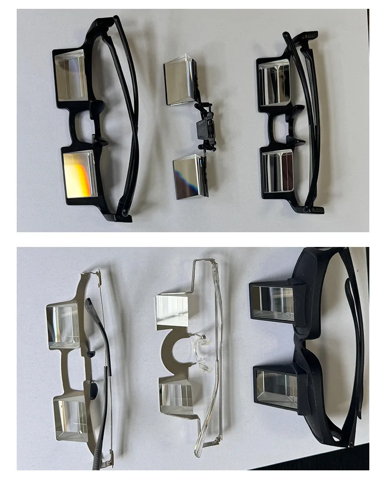 2 قطعة 19 × 33 × 25.6 مللي متر عدسات النظارات الكسولة 30 درجة و 90 درجة المغلفة K9 الزجاج إجمالي انعكاس المنشور المنشور الثلاثي الزاوية اليمنى #5