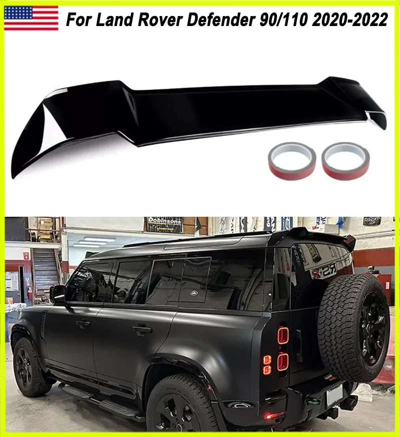 

Roof Spoiler Wing Fit For Land Rover Defender 90/110 2020-2023 Gloss Black Rear Tail Wings Magickit