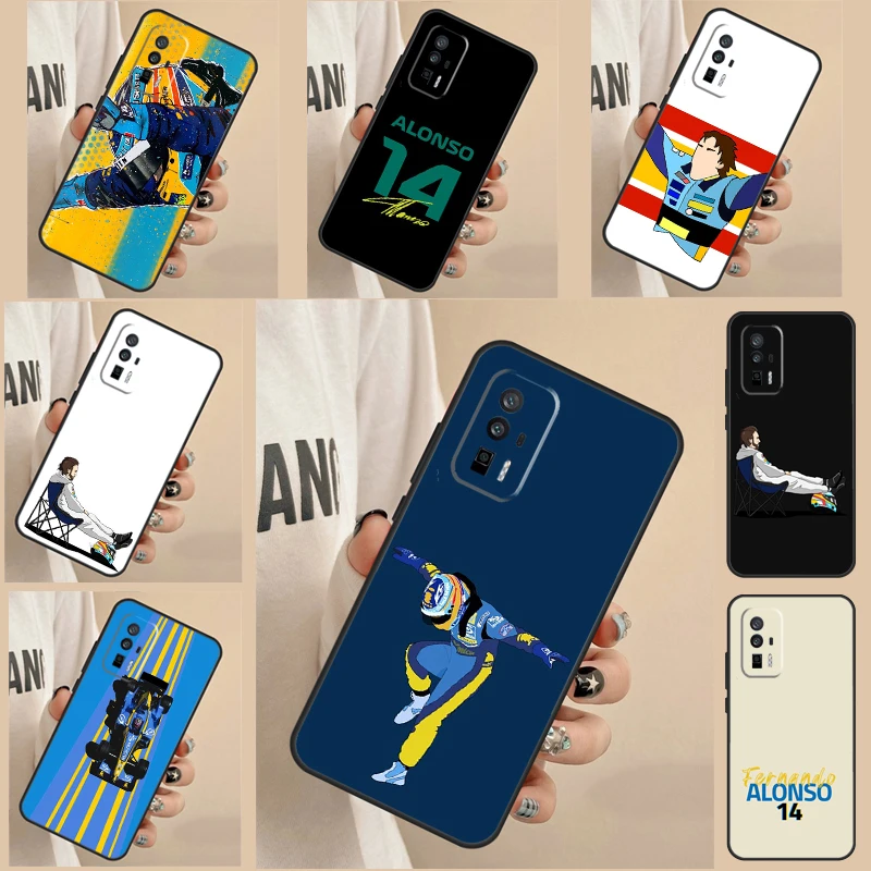 Fernando Alonso Case For Xiaomi 13 Pro 11T 12T 12 Lite 12X Cover For POCO F5 X3 X5 Pro M6 M5s F4 X4 GT F3