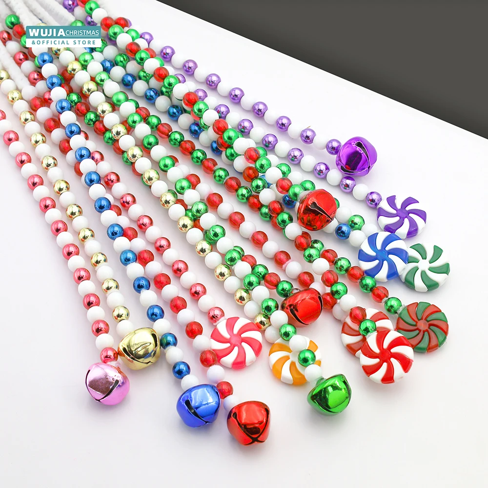 24/36/50pcs Christmas Curly Pick Red White Candy Bells Shape Candy Cane for Xmas Tree Topper Decor Home Vase Wreath Office Party