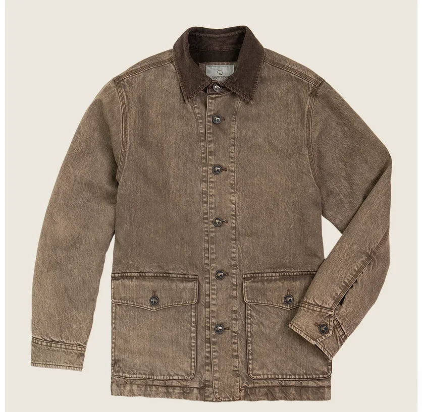 

Men's Autumn/Winter American Retro Heavy Water Wash Distressed Oversized Denim Work Jacket