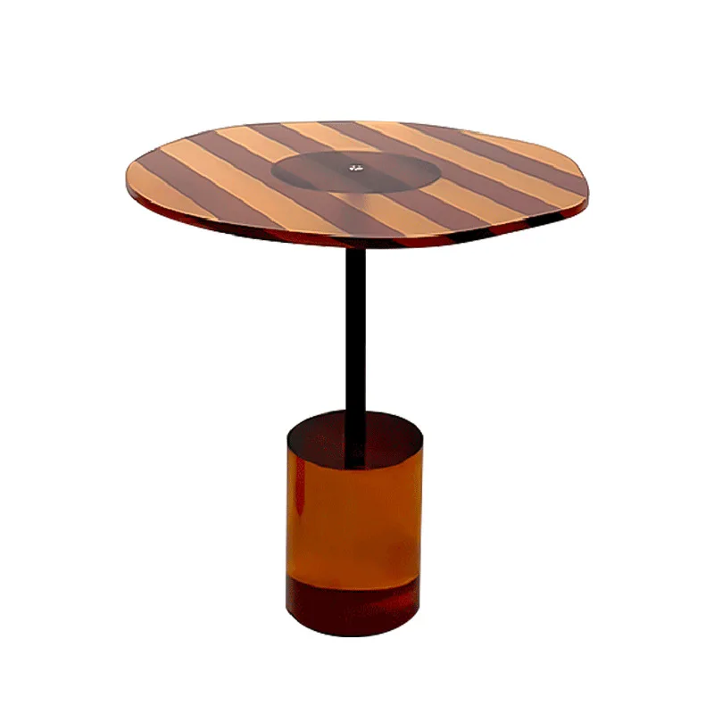 

Light luxury amber coffee table