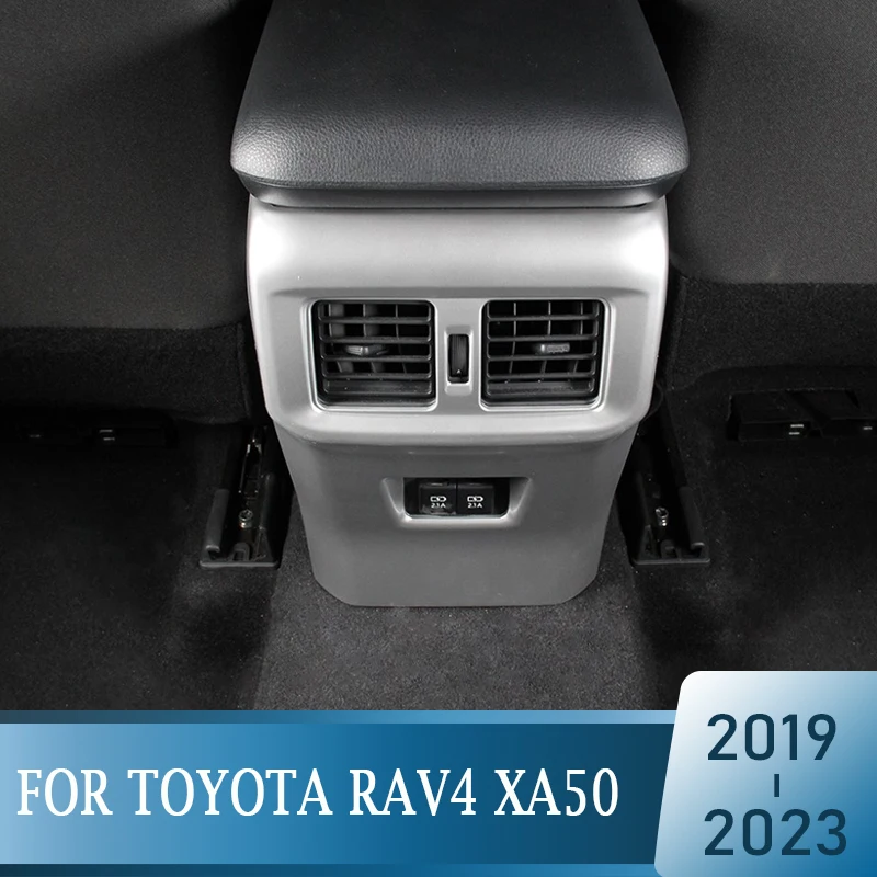 

For Toyota RAV4 2019 2020 2021 2022 2023 RAV 4 XA50 Hybrid Car Rear Air Conditioning Vent Outlet Frame Cover Trim Accessories