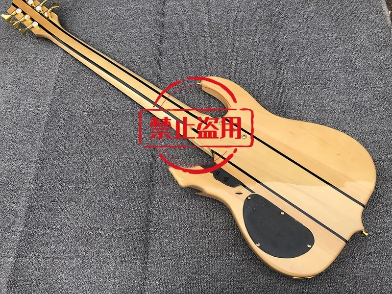 Electric Bass Guitar, 6 Strings , Top Figure, Special Solid Body, High Quality bass guitar, Active Pickup,free Shipping