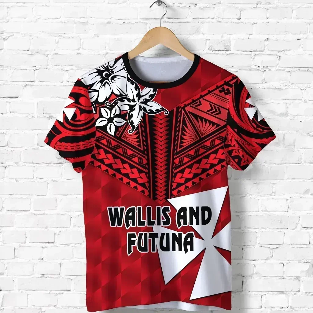 3D Printed Wallis and Futuna Polynesian Rugby T-Shirt Men's Women's Casual Funny Streetwear Short Summer Style 1