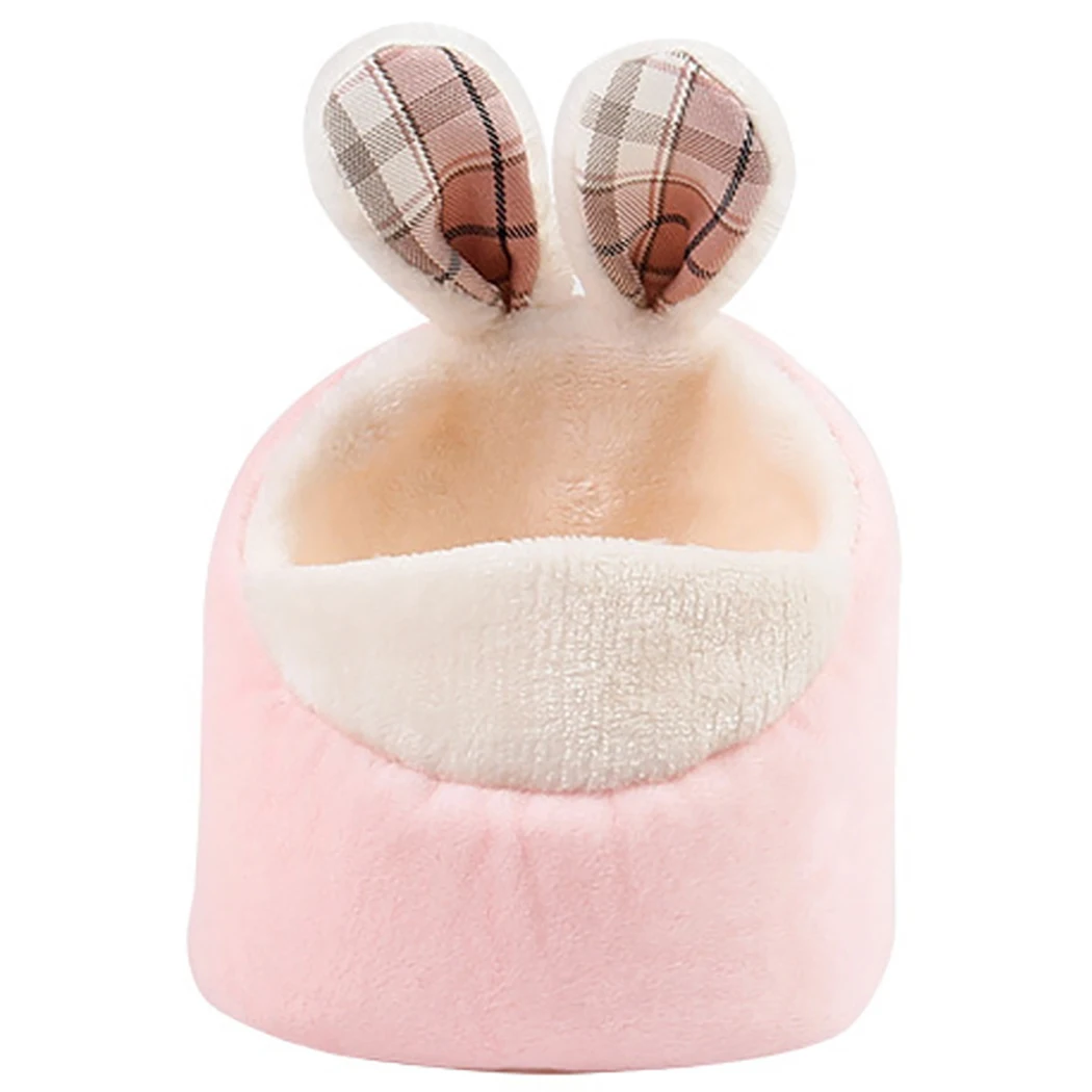 Hamster Bed Cave Warm Cute Small Pet Winter Nest Hamster Bed House With Cushion Pet House Hamster Bed Super Warm Guinea Pig Cage