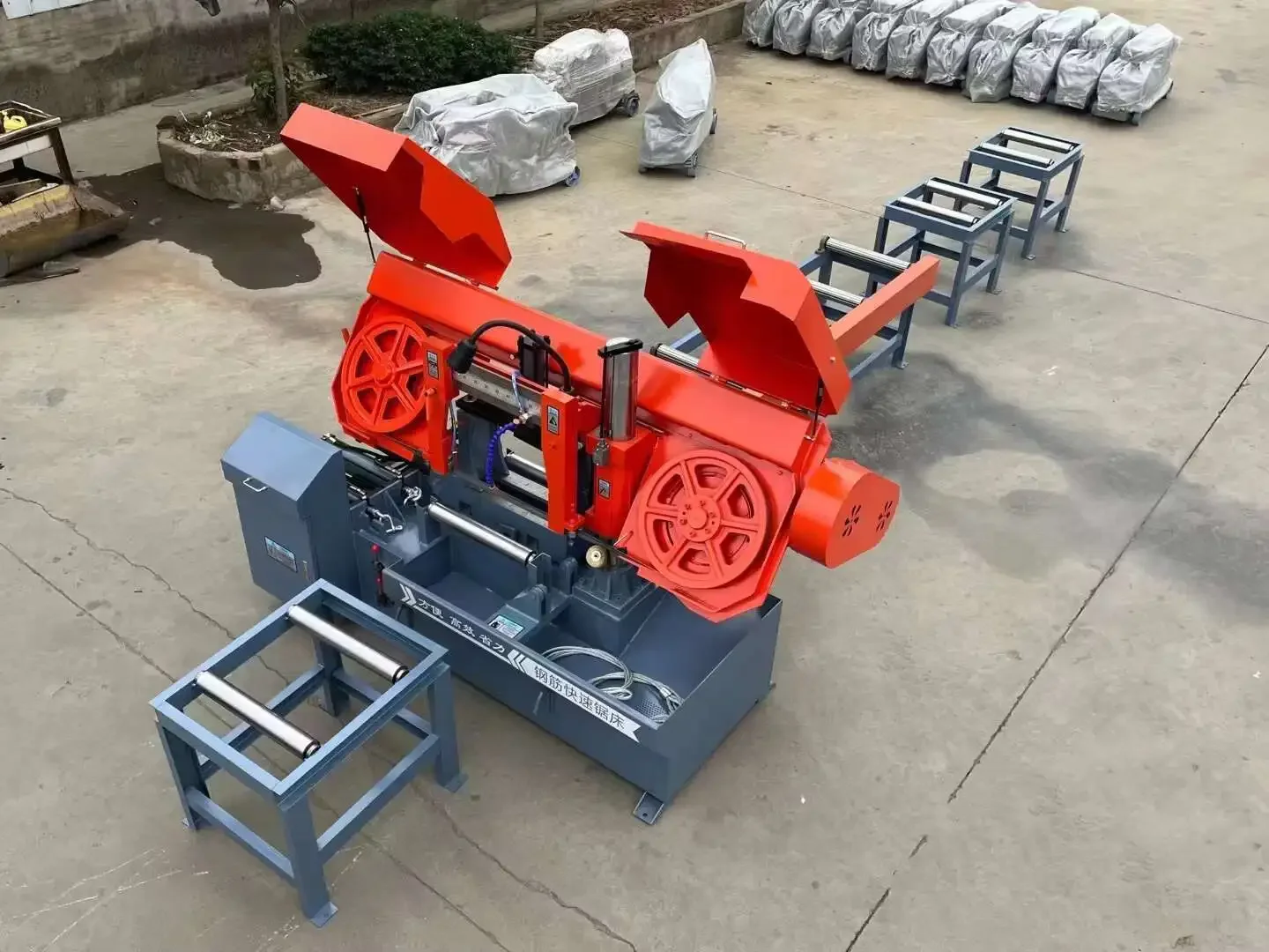 Horizontal Sawing 90 Degree Metal Cutting Band Saw Hine