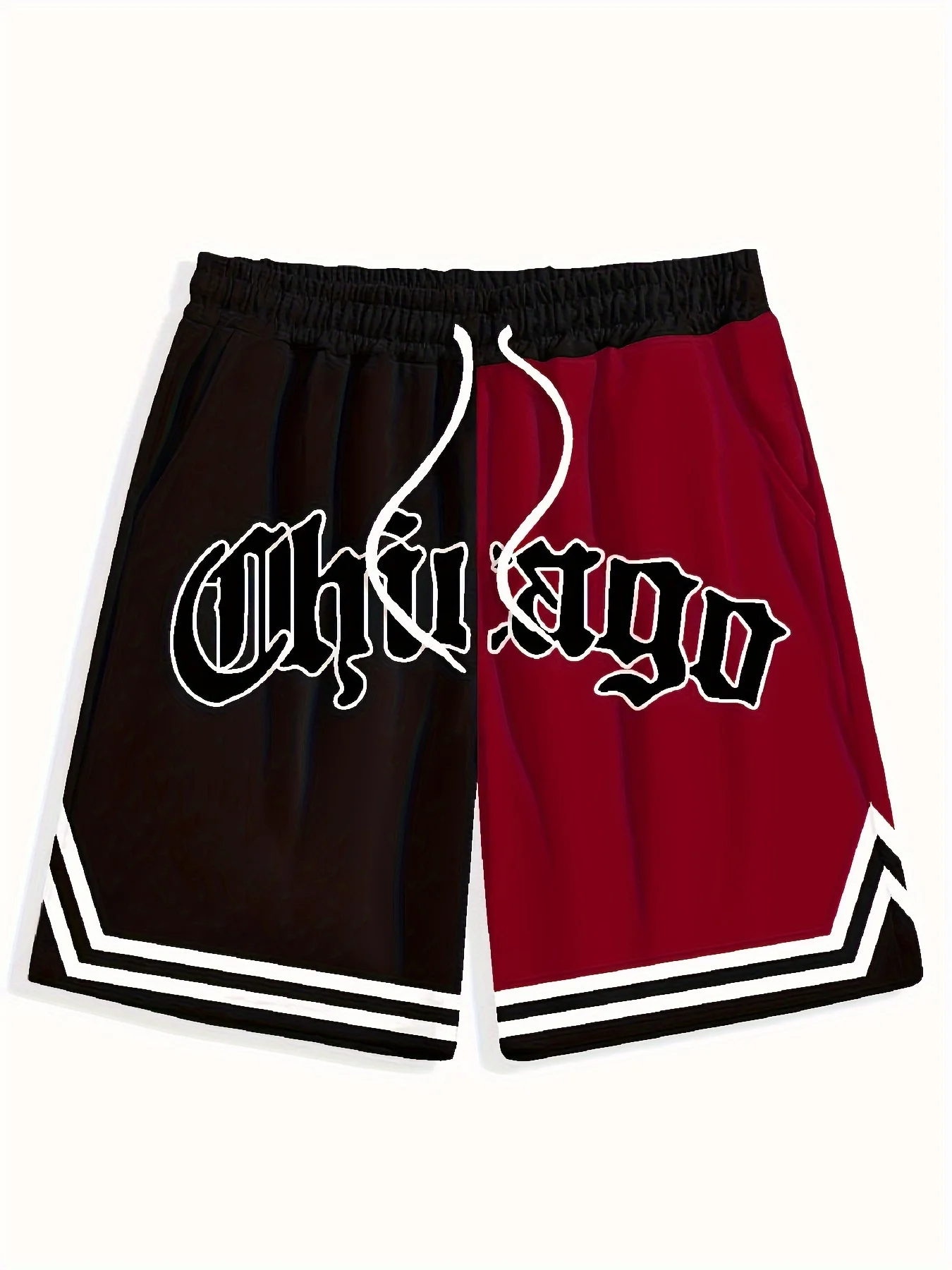 

2025 Summer new casual fashionable sporty simple 3D letter printed soft comfortable and breathable men's shorts