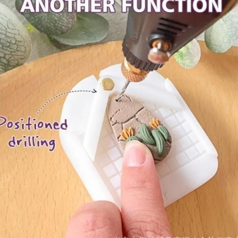 

Clay Earring Craft Set with 3 Sizes of Hole Cutters and Alignment Tool