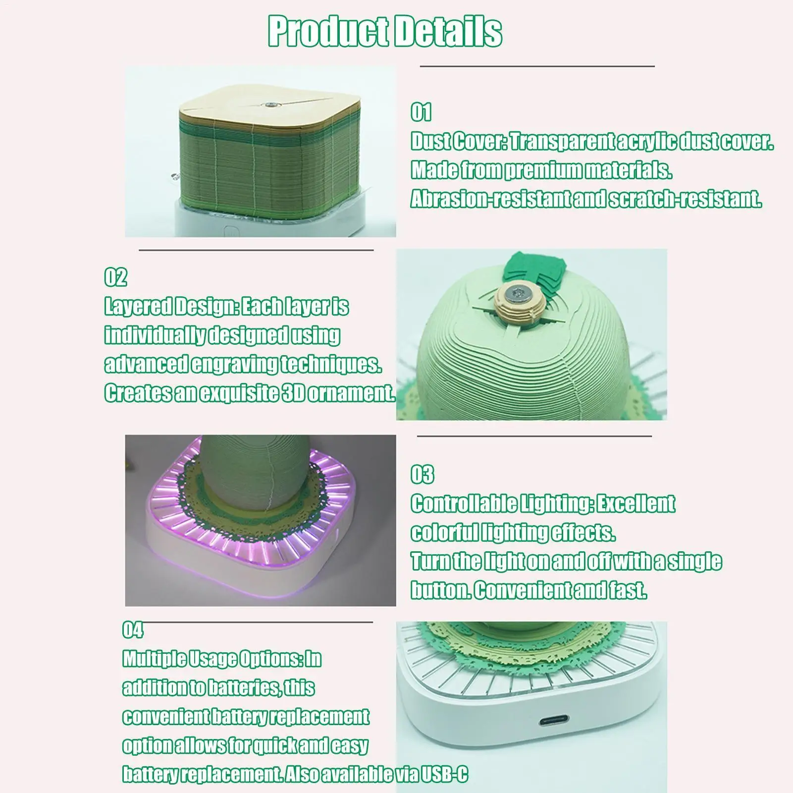 

Календарь-часы 3D 2026 светодиодные фонари милый планировщик 2026 блокнот с резьбой по бумаге календарь для рабочего места дома кухня гостиная