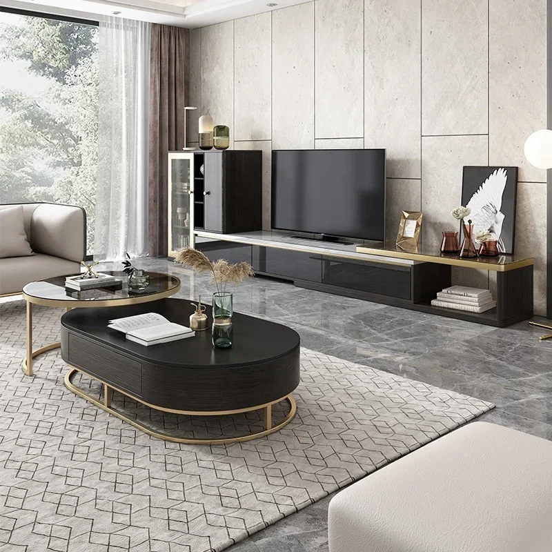 

for Rectangular MDF material living room furniture luxury modern used tv table