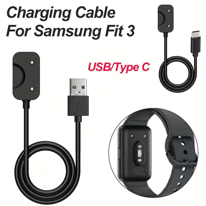 

USB / Type C Charger for Samsung Smartwatches,Compatible with The for Samsung Galaxy Fit 3 R390 Smartwatch Charging Cable