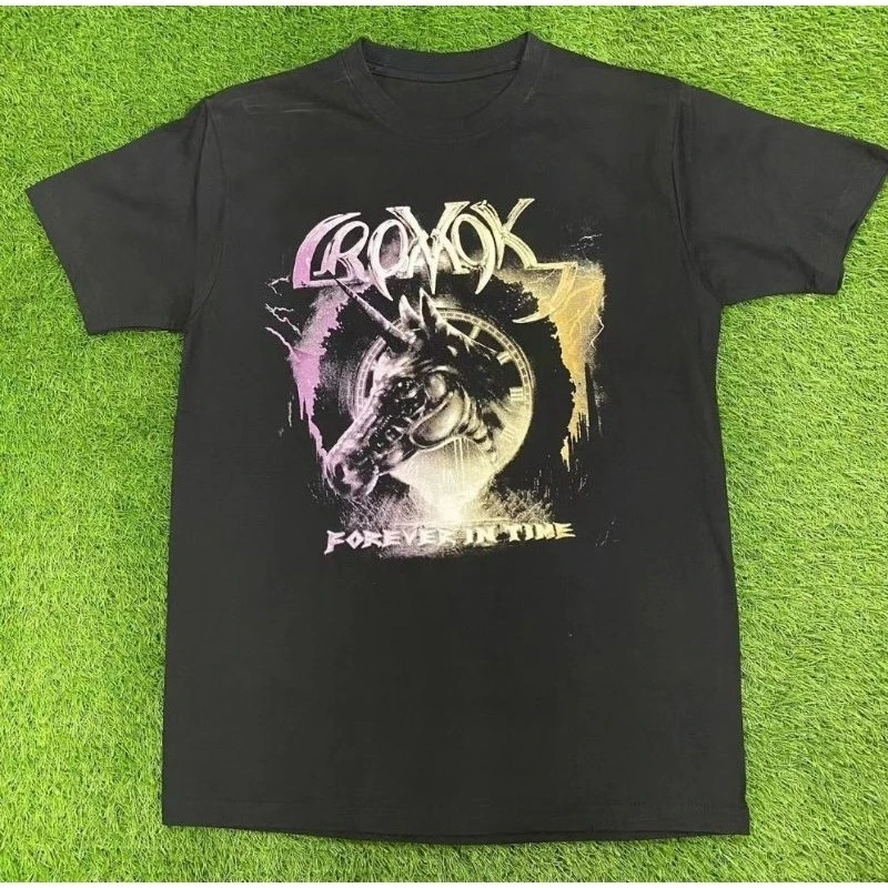 

Moto Cromok Forever in Time 30TH Anniversary Concert Rock Band Shirts Rockers T-Shirt Men Fender Ibanez Gibson Konsert Yamaha