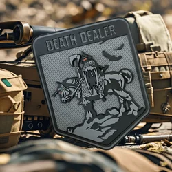 Death Dealer Skull Morale Tactical Patch PVC Hook&Loop Emblem Military Badge Combat Armband Backpack Stickers