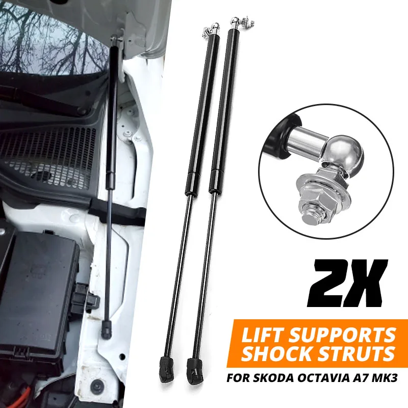 

Pair Car Gas Shock Hood Shock Strut Damper Lift Support for Skoda Octavia A7 MK3 Stainless Steel Hydraulic Rod 2012 2013 - 2020