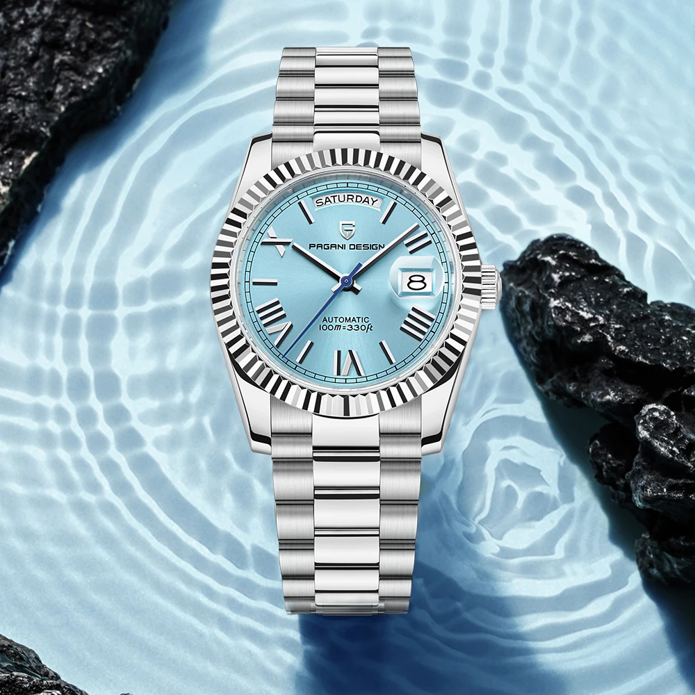 2025 جديد PAGANI تصميم ساعات رجالية DD36 ارتفع الذهب ساعات آلية للرجل ساعة أوتوماتيكية موضة AR الياقوت مرآة الساعات