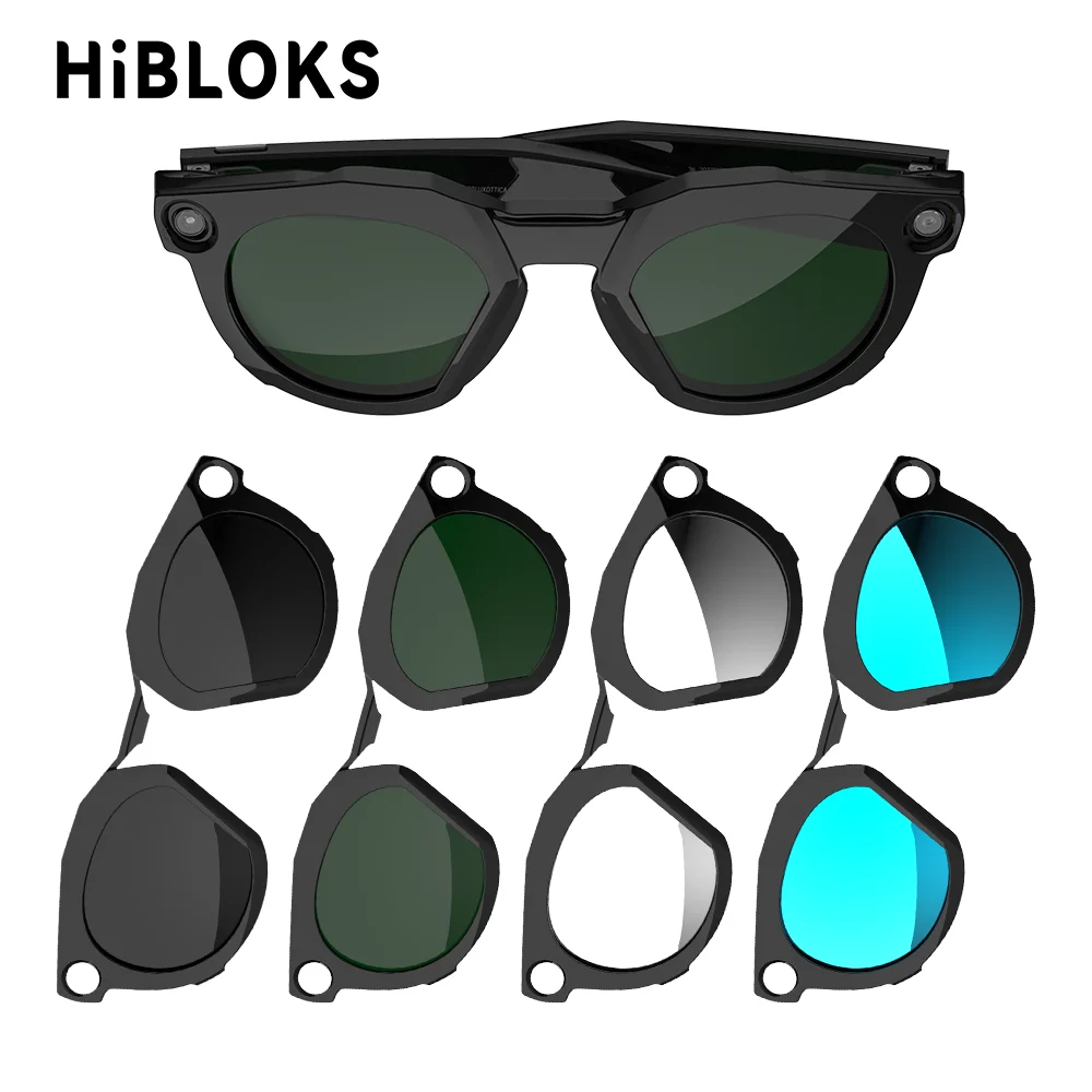 Clip polarisé HiBloks pour lunettes intelligentes Oakley Meta HSTN, clip de décoloration, protection UV 400, verres de lunettes de soleil anti-reflets