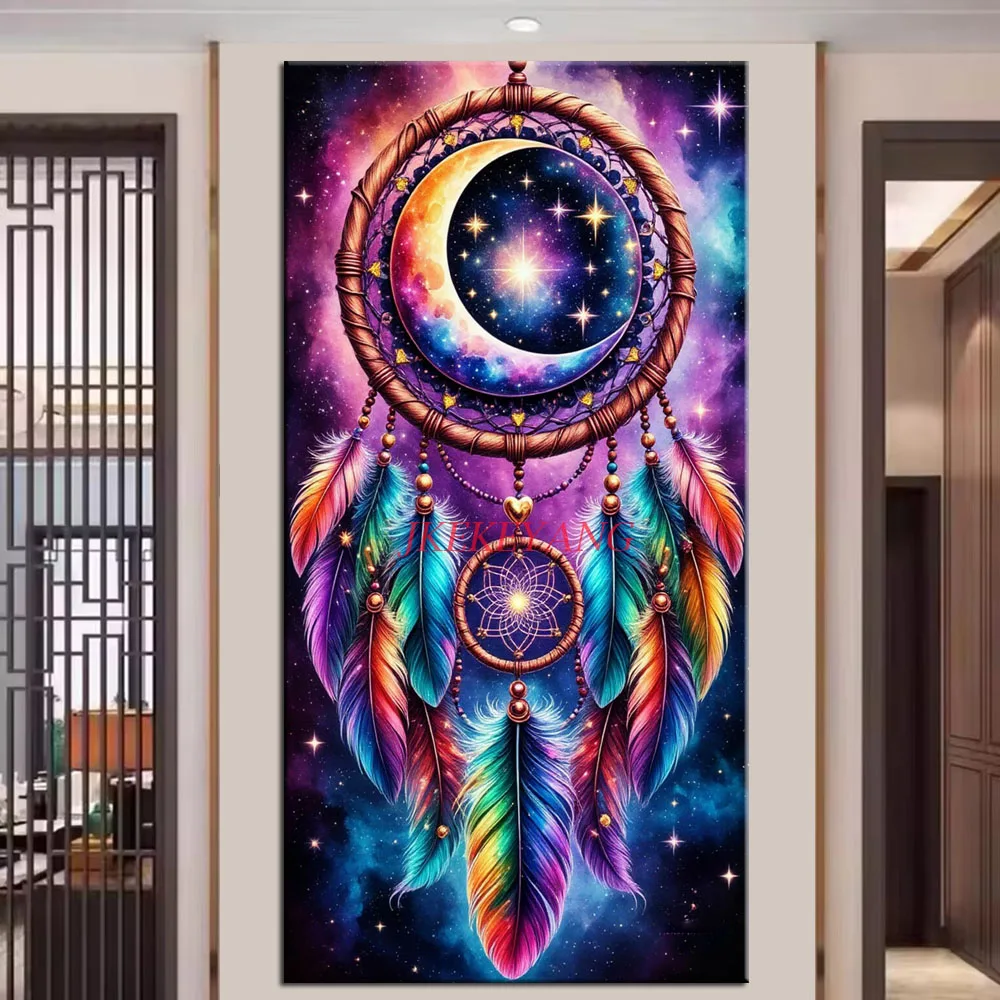 

Beautiful Dream Catcher Picture DIY Diamond Painting Cross Stitch Full Drills Diamond Mosaic New Collection Home Decor
