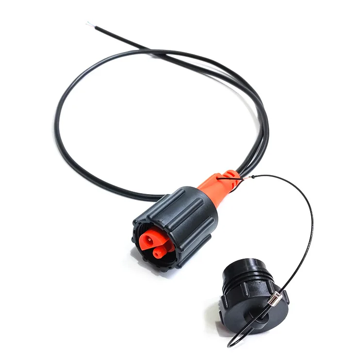 Hot Sell KCK Screw Fit Male Connector with Leader in Cable 1 Meter for Geophone 408 Male Connector for Geophone String