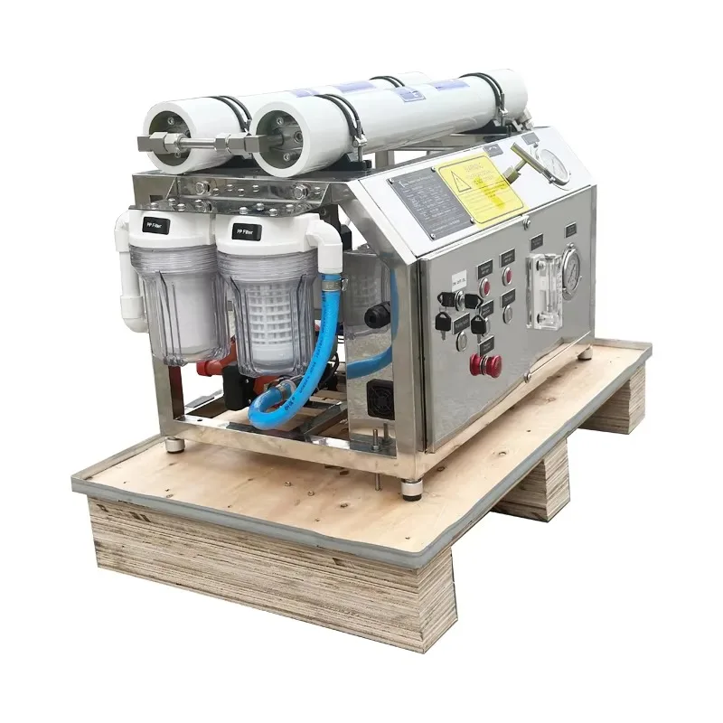 Unidad de desalinización de agua de mar Planta de desalinización de agua de mar para barco Watermaker Barco de desalinización de agua de mar 24 v
