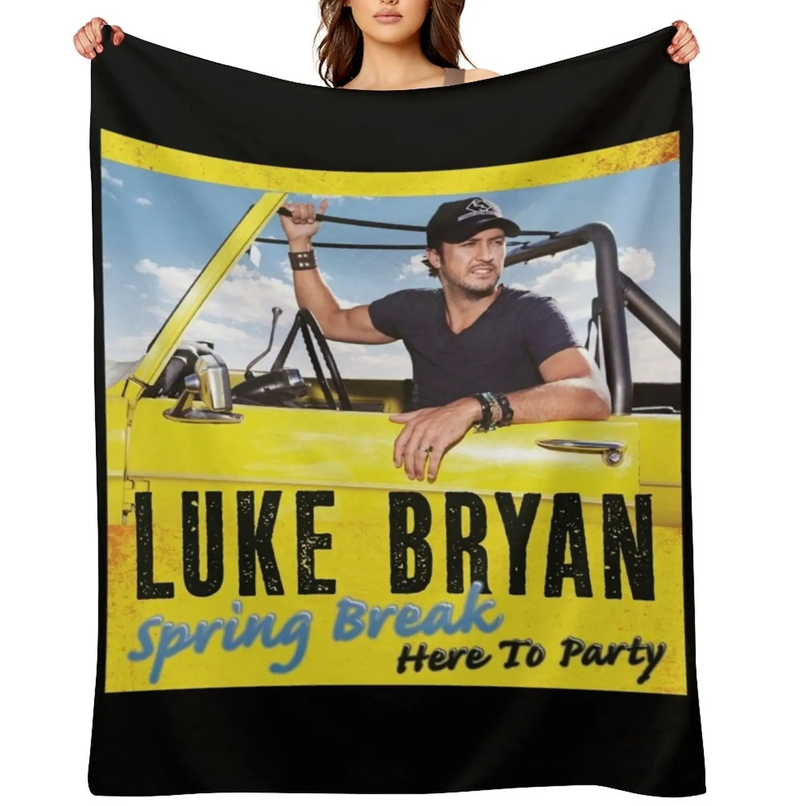 

Spring breakhere to party Throw Blanket Luxury St for babies Flannel Fabric Flannels Blankets