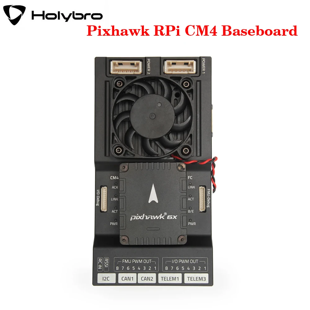 Holybro Drone Autopilot Baseboard: Unlock Advanced Autonomy | All-in-One Carrier for Pixhawk 5X/6X (PM03D) & RPi CM4 | Perfect f