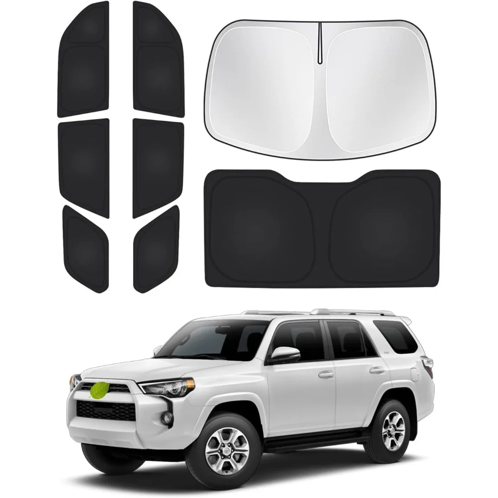 

Windshield Sunshade for 5th Gen Toyota 4Runner 2010-2024 Accessories Side Rear Window Shade Cover Full Window Sun Visor Set Priv
