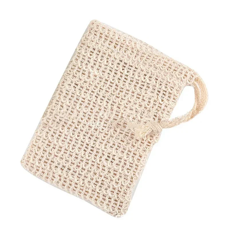 Sisal SoAP Bag Exfoliating Soap Saver Pouch  Bar Sisal Soap Bag Shower Bath Esponja Exfoliante Para Piel Muerta