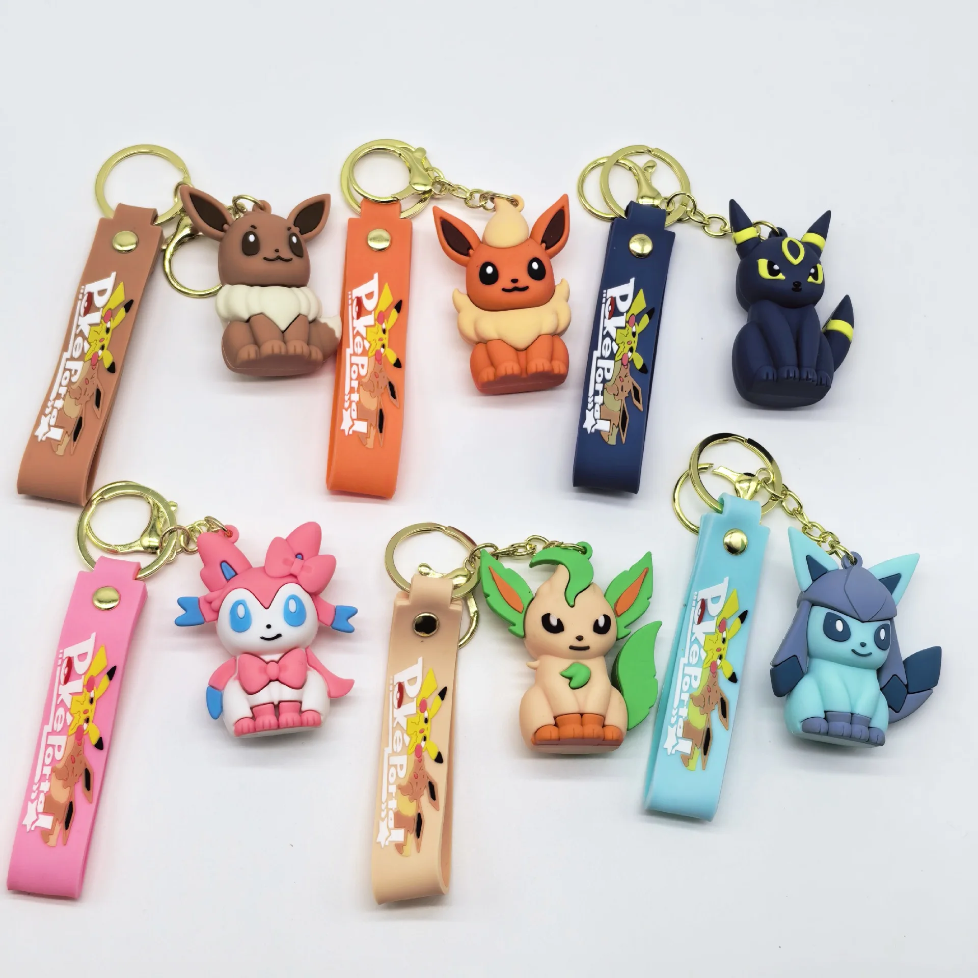 

for Pikachu Keychain, Heavy Duty Metal Ball Keychain, Anime Collectible Key Ring for Car Keys Bag Charm Gift