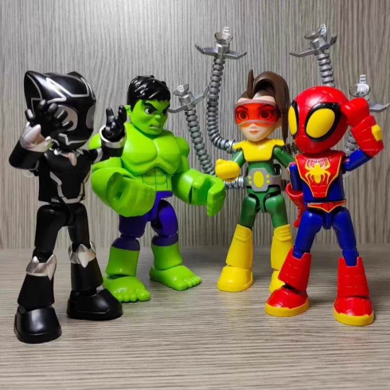 Modèle de jouets assemblés Blokees, version magique, Spider Man, Gwen Miles, Black Panther, Doctor Octopus, MEDk Iron Man, cadeau de jouets, nouveau