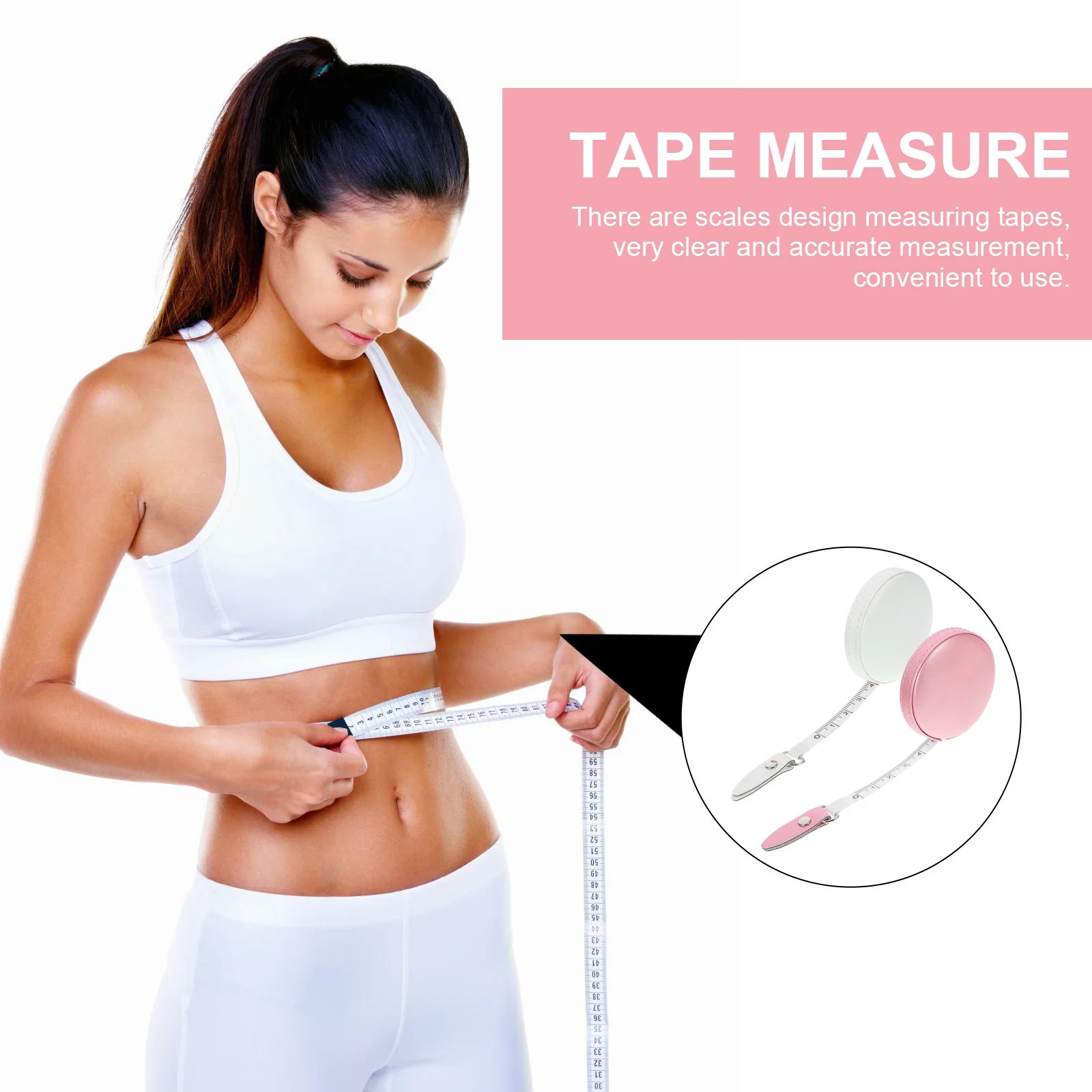 

Tape Measure Retractable Pocket Measuring Mini Body Clothing Durable Portable Lightweight Small Accurate Travel Outdoor