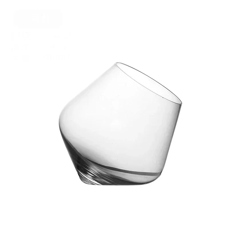 Whiskey Glass with Wooden Holder for Liquor, Scotch Bourbon, Home Drinkware, Fashionable Tumbler