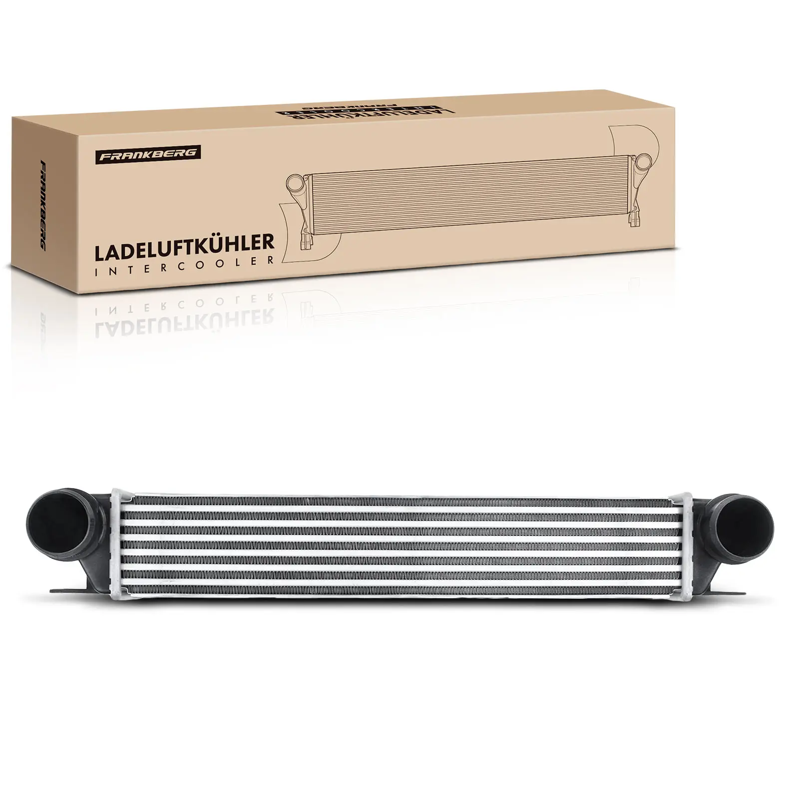 Frankberg 1x Ladeluftkühler Turbokühler für BMW 5er E39 520d 525d 530d 7er E38 730d 1998-2004 17517790846 17512247359 PML000010