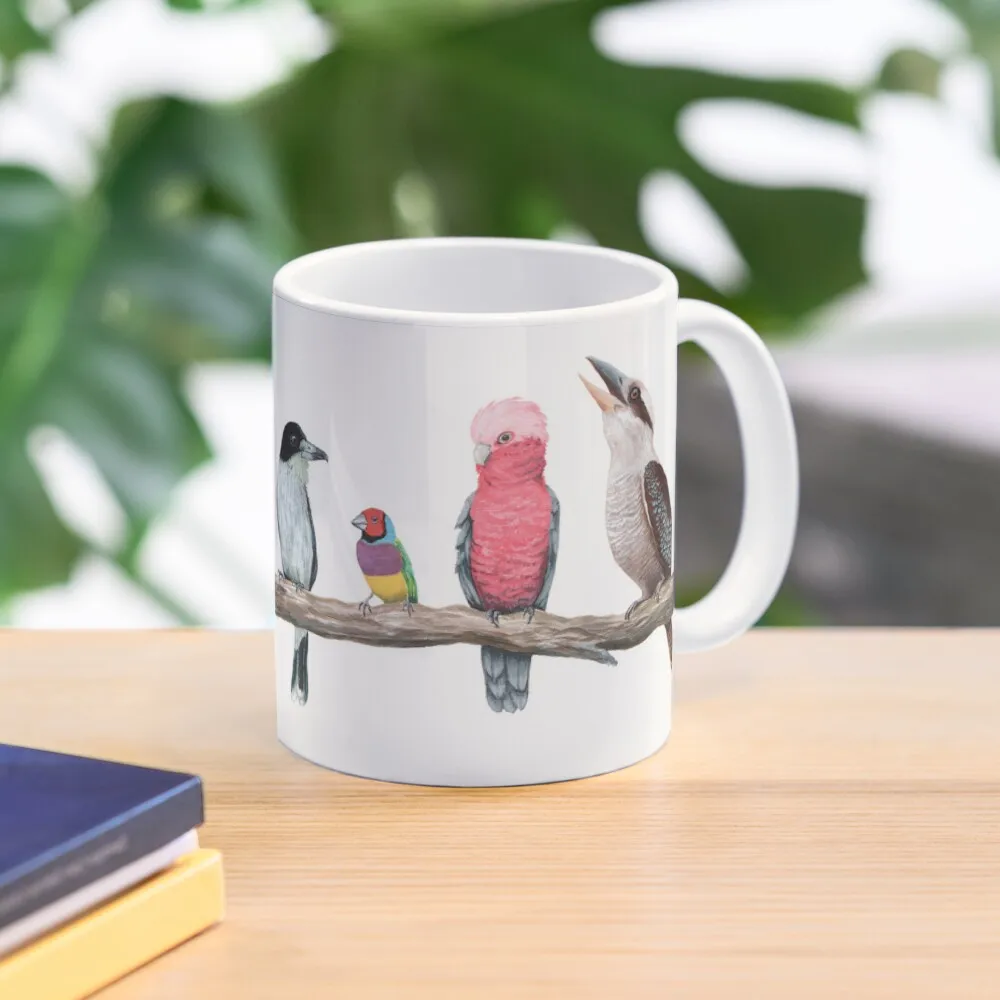 Australian Birds Classic  Mug Gifts Simple Image Drinkware Design Cup Tea Coffee Handle Round Printed Picture Photo