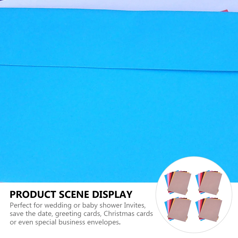 

40pcs Self Seal Colorful Blank Mini Paper For Wedding Baby Shower Greeting Cards Business Use Solid Creative Photo Letter