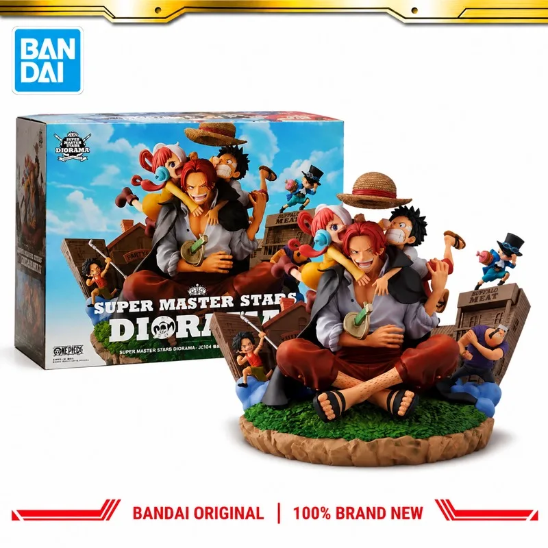 In Stock Bandai Original Banpresto One Piece Luffy Shanks Action Figure Model Doll Brand New Boxed Anime Characters Toys Model
