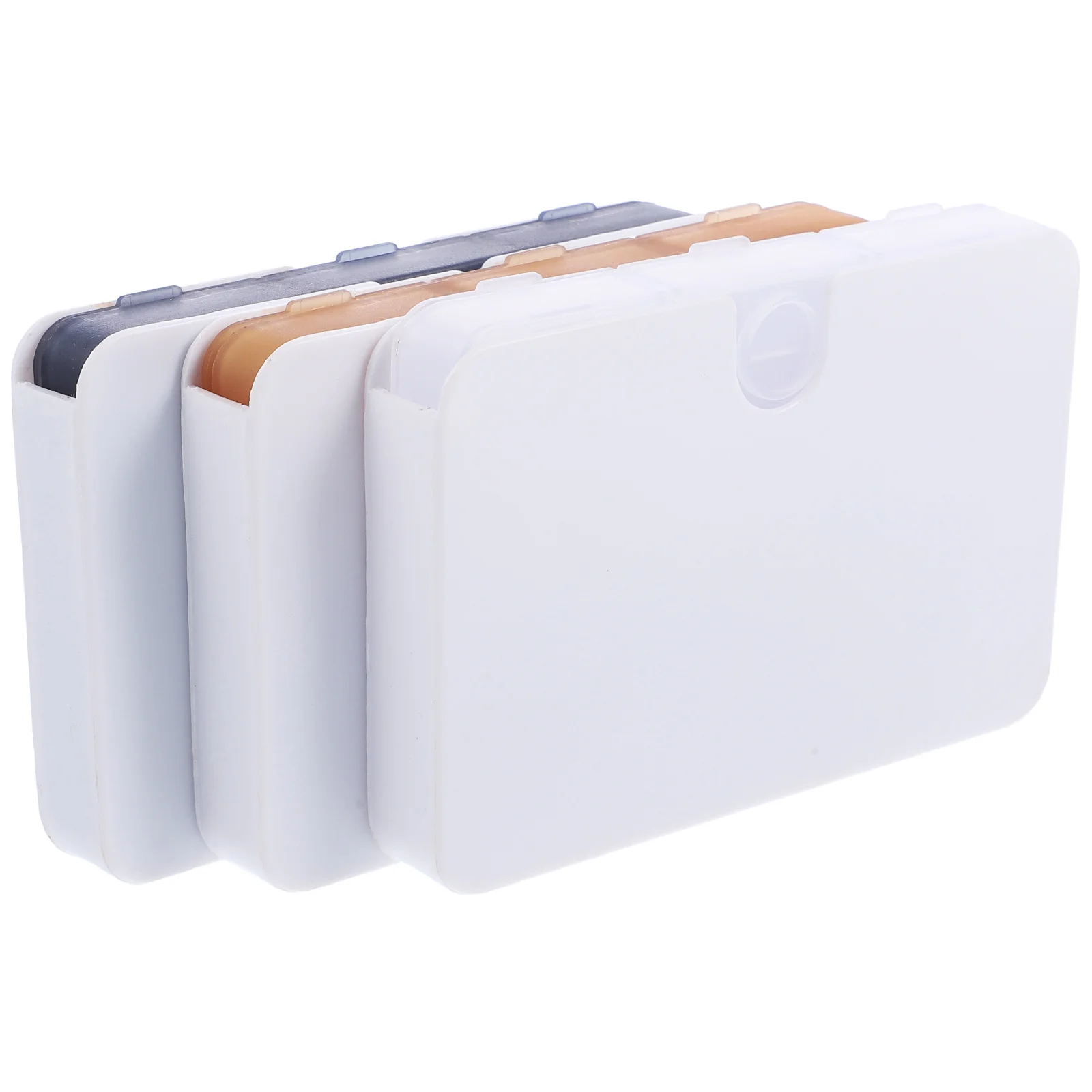 3pcs Portable Mini Pill Organizer Compact Medicine Storage Case Detachable Multi-Grid Container For Travel Daily Use Home